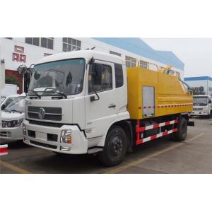 China Sewage Vacuum Suction Truck With 4000 Liters High Pressure Cleaning Water Tank supplier