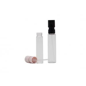 China Mini Refillable Perfume Tester Bottle Atomizer 3ml Glass Bottle With Plastic Snap Sprayer supplier