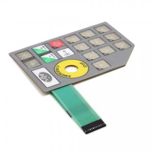 Waterproof Capacitive Membrane Keypad With PET Circuit ZIF Connector