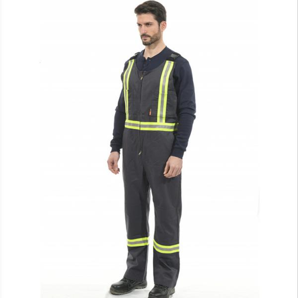 210-350gsm 9 CAL Flame Retardant Coverall Workwear FR Bib Overalls With