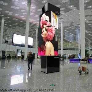 advertising 360 degree spinning full color video led display board