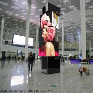 China Advertising Full Color Outdoor IP65 Creative 3 face rolling led display supplier