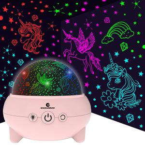 RGB Dinosaur Unicorn Star Projector Night Light Rotatable Multipurpose