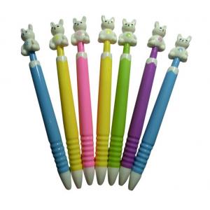 China animal top button gift school children promotional ball pen,animla style ballpoint pen supplier