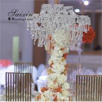 China Luxury table decoration 18 arms  full crystal chandeliers candelabra for wedding centerpieces on sale
