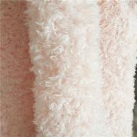 China YARN DYED Knitted Plain 100%poly Plush Fabric for Making Teddy Bear Tricot 15-20 Days on sale