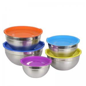 Lightweight Stainless Steel Cookware Sets 0.4L-4L Stainless Steel Salad Bowl