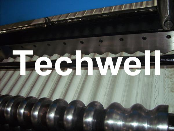 Custom 0.3 - 0.8mm Thickness Automatical Metal Corrugated Sheet Roll Forming Machine