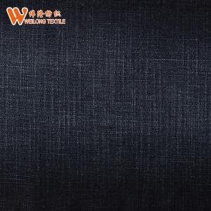 Broken Twill Printed Denim Fabric 67% Cotton 28% Polyster 3% Rayon 2% Spandex