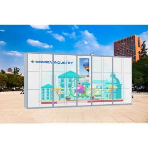 Steel Parcel Delivery Lockers Logistics Parcel Collection Lockers with Touch Screen