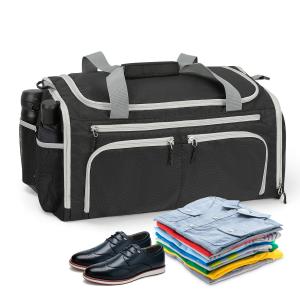 Foldable Custom Sports Duffle Bag With Shoe Compartment Mens