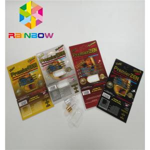 Premierzen Blister Card Packaging Custom Child Resistant Botton Lock 3D Card Paper Box