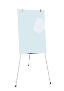 China Glass Flip Chart Board With Roller Triangle Feature Paper Clip OEM Service on sale 