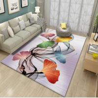 China Colorful Maple Leaf Patterned Carpet For Household Bedroom Living Room on sale