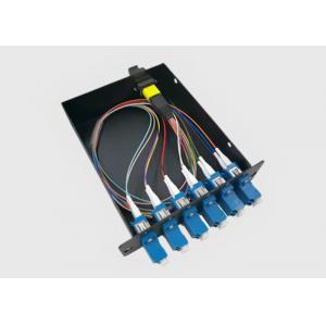 12 Fiber Pre-Installed 6 Duplex LC Adapters MTP/MPO Fiber Breakout Cable Cassette