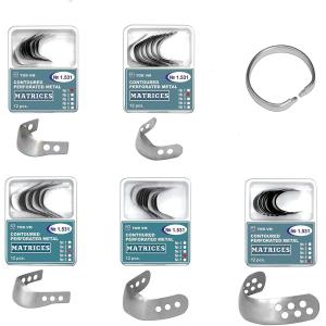 China Acier TOR VM 1.531 Matrices perforées métalliques dentaires contournées Matrice de bandes grandes avec paroi 0,05 mm 12 pièces / kit TOP BM supplier