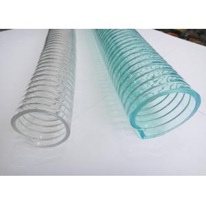 China Industrial PVC Spiral Hose , Reinforced Hose Pipe Colorful Lightweight supplier