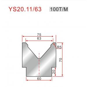 YS20.11/63 CNC Press Brake Die HRC48-HRC53 Press Brake V Dies