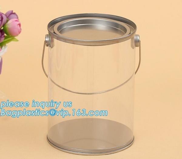 100ml pet clear plastic can,fruit candy tin container jars with aluminum lid,1