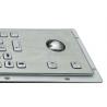 China 20mA Brushed Metal Industrial Keyboard 64 Keys Panel Mount wholesale