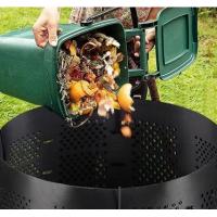 China Large Household Expandable HDPE Presto Compost Bin Black on sale