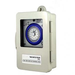 IP53 ACC220V 20Amp 24hours mechanical clock time switch timer box TB35R