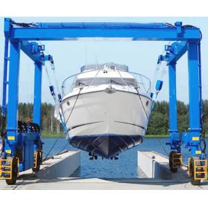 5m/Min Marine Traveling Lift Boat Hoist Yacht Crane 5 - 1000 Ton Capacity