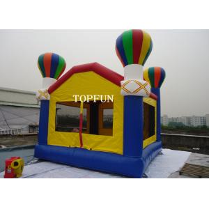 PVC Tarpaulin Kids Inflatable Bouncy Castle With Balloons 4 x 4 m Custom