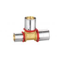 China Nickel Plated Brass Compression Valve , Compression Reducing Tee Fittings PF3008 on sale
