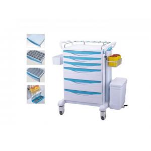 China Furniture Medical Medicine Emergency Anaesthetic Trolley Cart With Silent wheel supplier