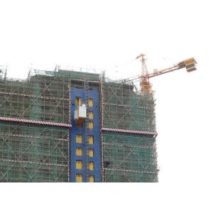 Painted 3000 KG Rack And Pinion Lift Cage Hoist In Construction