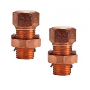 RoHS Certificated Brass Die Casting , Copper Wire Split Bolt Connector