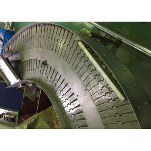Stainless Steel Turning Slat Chain Conveyor for Bottles and Tins