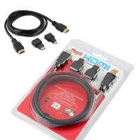 China 1.5m Male To Male HDMI Cable 3 In 1 For Video Camera And Tablet PC To TV on sale