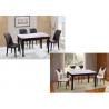 Nordic Style Faux Marble Kitchen Table And Chairs , Modern Dining Table Set