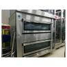 China Deluxe Electric Oven Micro-computer Intelligent Control Smart Preset Menu Function 3 Decks 6 Trays Electric Baking Ovens wholesale