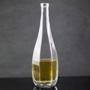 China Glass Collar Olive Oil Packaging Bottles with Polygonal Design and Cork Cap Closure supplier