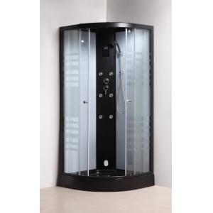 China Matt Black Convenient Quadrant Shower Cubicles For Star Rated Hotels / Apartments wholesale