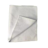 China WHITE Waffle Weave Tea Towel Sublimation Blank Kitchen Towel for Custom Printing on sale