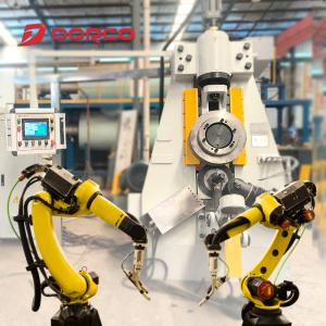 China Fully Automatic Vertical Ring Rolling Machine with 240 Pieces/Hour Output for 5KG-10KG Forged Rings and KUKA210 Robot Integration wholesale