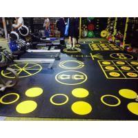 China Anti Skid Home Gym Floor Tiles Rubber Multipurpose Impact Absorbing on sale