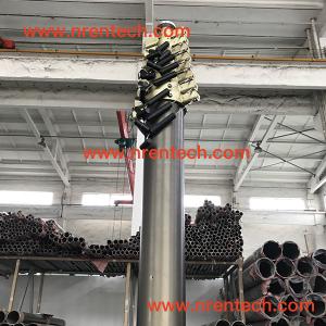 China 18m pneumatic telescopic mast 15 kg payloads NR-3300-18000-15L for mobile telecommunication antenna supplier