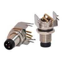 China 3 / 4 / 5 / 6 / 8 Pin Male And Female Straight Right Angle Sensor M8 Connector For Cable PCB Mount on sale