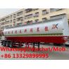 New designed round shape 63cbm livestock bulk feed container semitrailer, farm