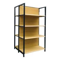 China Supermarket Wood Grain Shelving Shop Convenience Store Display Stand on sale