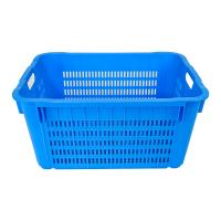 China Logo Customized Mesh Plastic Crate for Easy-to-Clean Fruit and Vegetable Handling on sale