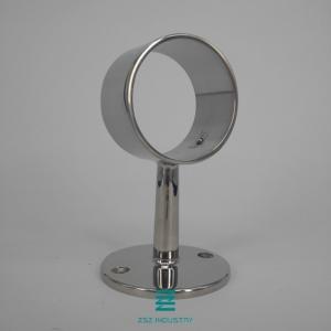 Staircase Handrail Brackets Mirror Polish For Flat Ground / Wall Mounting