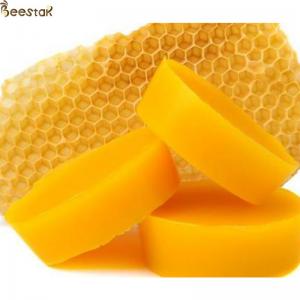 China 100% pure natural beeswax block for bee wax foundation sheet candles supplier