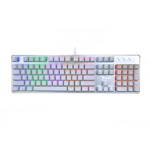 Durable Brown Switch Mechanical Keyboard Backlit , Led Gaming Keyboard Rainbow