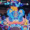 テーマパークのパーティー、大規模なお祭り、イベントに適した光のアートランタン展